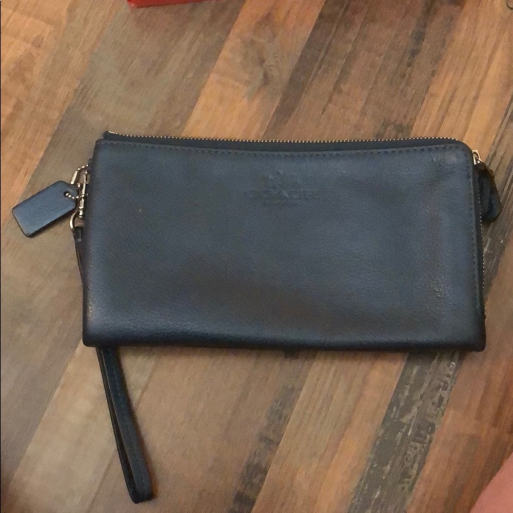 Teal Coach clutch